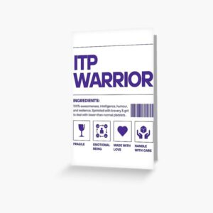ITP Warrior Ingredients (light) Greeting Card