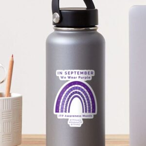 In September we wear purple Sticker